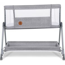 Приставне ліжечко Lionelo Luna Grey Concrete